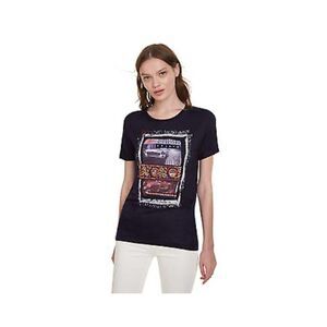 Desigual Berlin Cuban Car T-shirt in Blue Size XXL